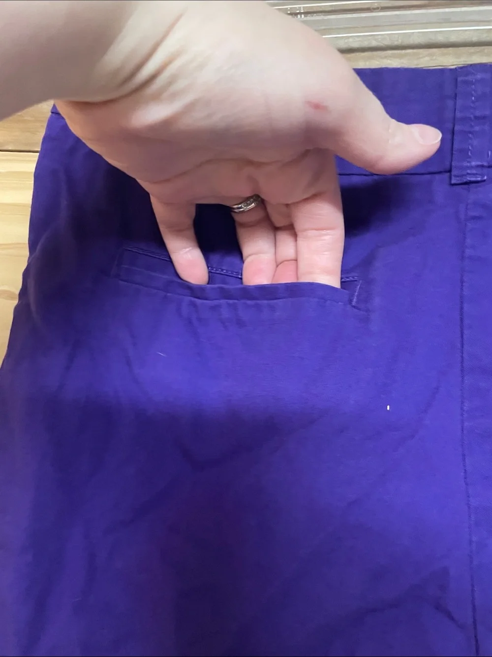 J. Crew size 00 Purple Low-rise 3.5”Shorts with Front and Back Pockets